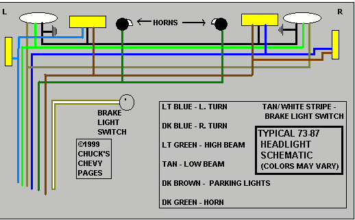 [Headlight wiring diagram - schematic]